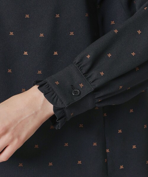 MACKINTOSH LONDON（マッキントッシュ ロンドン）の「Ｍドットプリントブラウス（シャツ/ブラウス・レディース・ベージュ/ブラック・38/40）」の8枚目の写真