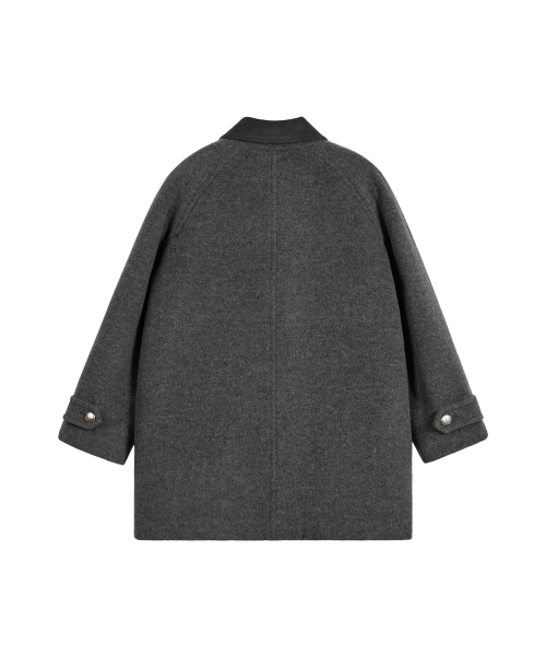 Rest&Recreation(レストアンドレクリエーション)の「WOOL BALMACAAN COAT - GREY(チェスターコート・レディース・その他・ONE)」の5枚目の写真