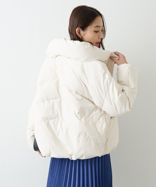 セール】《軽くて着やすい》ストレッチカシュネックピュアダウン