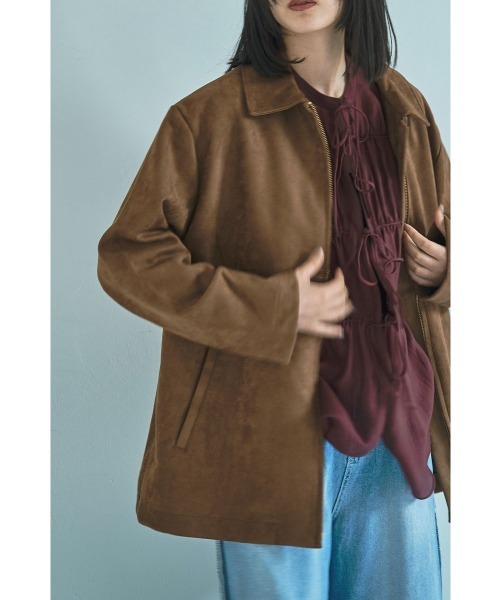 marjour(マージュール)の「FAKE SUEDE BLOUSON(ブルゾン・レディース・ブラウン・M)」の22枚目の写真