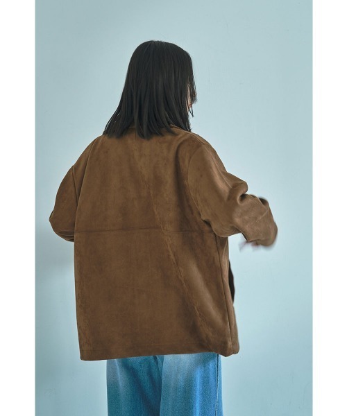 marjour(マージュール)の「FAKE SUEDE BLOUSON(ブルゾン・レディース・ブラウン・M)」の19枚目の写真