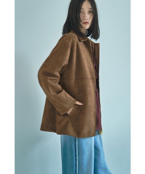 marjour(マージュール)の「FAKE SUEDE BLOUSON(ブルゾン・レディース・ブラウン・M)」の18枚目の写真