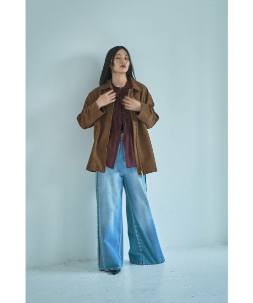 marjour(マージュール)の「FAKE SUEDE BLOUSON(ブルゾン・レディース・ブラウン・M)」の15枚目の写真