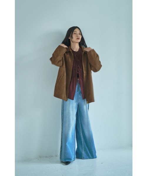 marjour(マージュール)の「FAKE SUEDE BLOUSON(ブルゾン・レディース・ブラウン・M)」の14枚目の写真