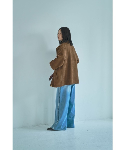 marjour(マージュール)の「FAKE SUEDE BLOUSON(ブルゾン・レディース・ブラウン・M)」の12枚目の写真