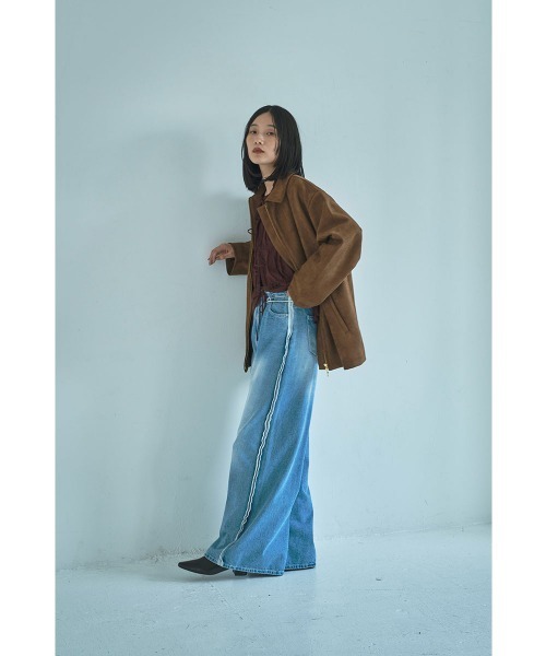 marjour(マージュール)の「FAKE SUEDE BLOUSON(ブルゾン・レディース・ブラウン・M)」の11枚目の写真