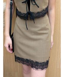 EVRIS | レースコンビミニスカート【セットアップ着用可能】(スカート)