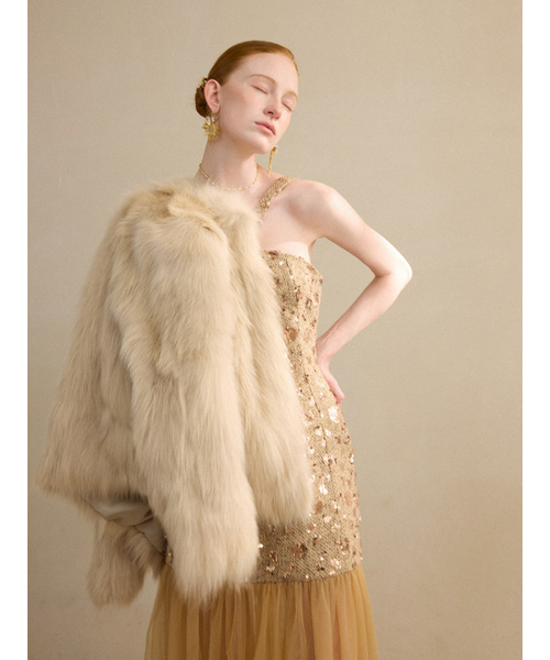 SINCETHEN(シンスゼン)の「Winter fox fur jacket(ムートンコート・レディース・その他・FREE)」の10枚目の写真