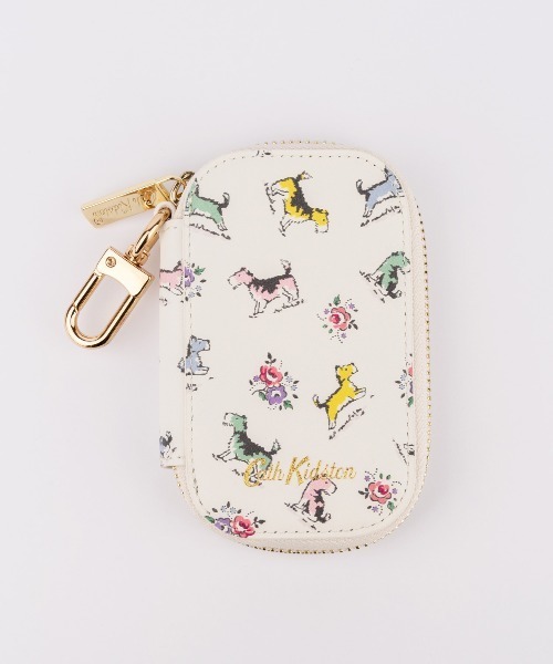 Cath Kidston（キャスキッドソン）の「カウレザーキーケース（キーケース/キーアクセサリー・レディース・サックスブルー/アイボリー/ピンク・FREE）」の2枚目の写真