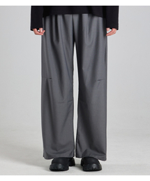 BUTTON SEOUL（ボタンソウル）の「ミニマルクラシックワンタックワイドスラックス（グレー）（スラックス）」