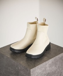 studio CLIP（スタディオクリップ）の「【消臭・抗菌防臭・軽量】厚底ニットブーツ（ブーツ）」