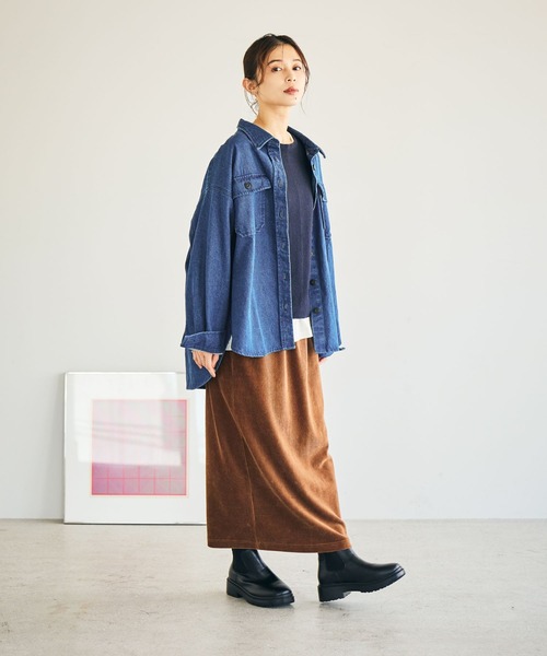 studio CLIP(スタディオクリップ)の「【消臭・抗菌防臭・軽量】厚底ニットブーツ(ブーツ・レディース・ブラック/アイボリー・LARGE/MEDIUM)」の15枚目の写真