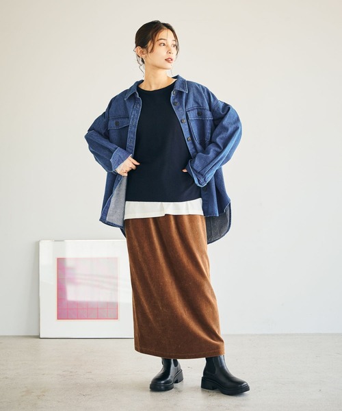 studio CLIP(スタディオクリップ)の「【消臭・抗菌防臭・軽量】厚底ニットブーツ(ブーツ・レディース・ブラック/アイボリー・LARGE/MEDIUM)」の17枚目の写真