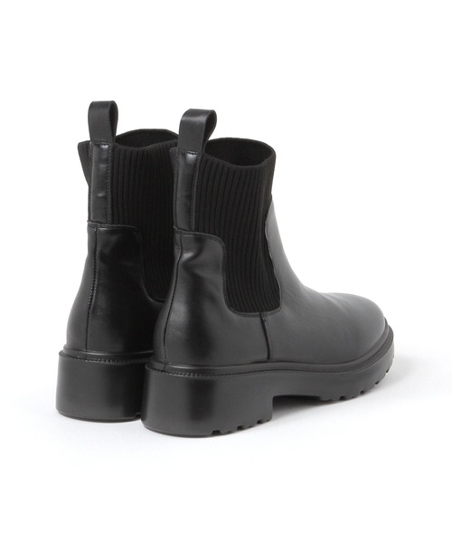 studio CLIP(スタディオクリップ)の「【消臭・抗菌防臭・軽量】厚底ニットブーツ(ブーツ・レディース・ブラック/アイボリー・LARGE/MEDIUM)」の6枚目の写真