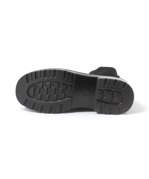 studio CLIP(スタディオクリップ)の「【消臭・抗菌防臭・軽量】厚底ニットブーツ(ブーツ・レディース・ブラック/アイボリー・LARGE/MEDIUM)」の7枚目の写真