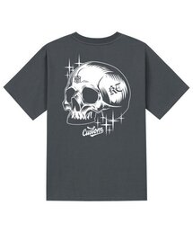 KTG0190 スカルアート 半袖Tシャツ グレー