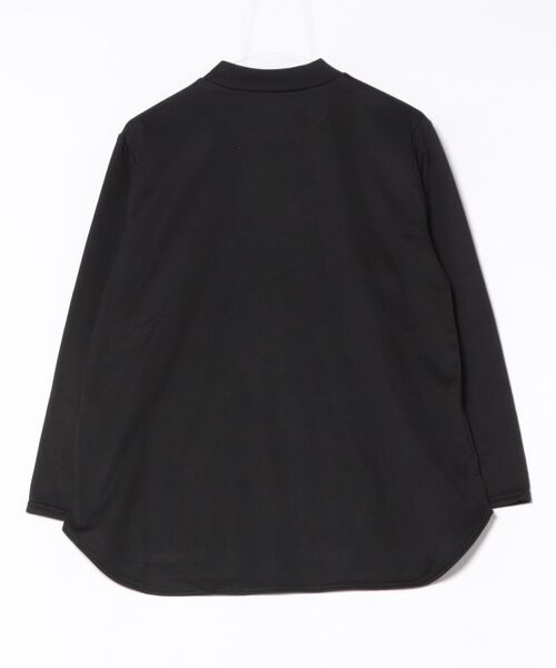 BELLUNA PLUS(ベルーナ)の「ロゴ刺しゅう裏起毛ニットソーチュニック(Tシャツ/カットソー・レディース・ピンク/ブルーグレー/杢グレー/ブラック・MEDIUM/X-LARGE/LARGE)」の20枚目の写真