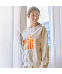 Embroidered lettering sweatshirt_2 Colors