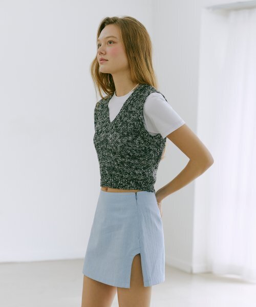 ETMON(エトモン)の「Color Blend Knit Vest Black(ベスト・レディース・その他・FREE)」の3枚目の写真
