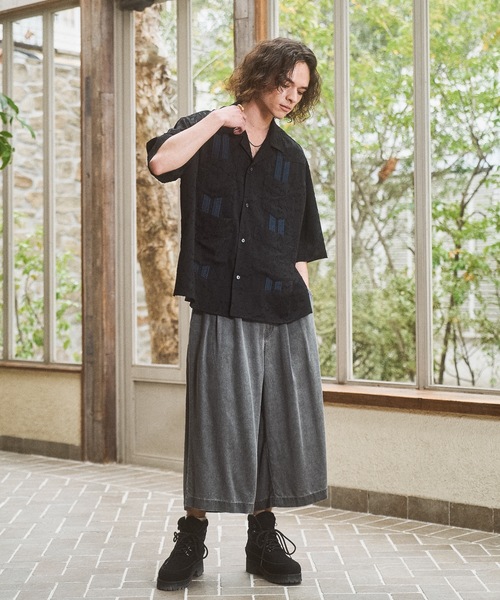 CASPER JOHN(キャスパージョン)の「Lyocell 100 baggy short pants/リヨセル100バギーショートパンツ(その他パンツ・メンズ・グレー/ブラック・X-SMALL/LARGE/MEDIUM/SMALL)」の10枚目の写真