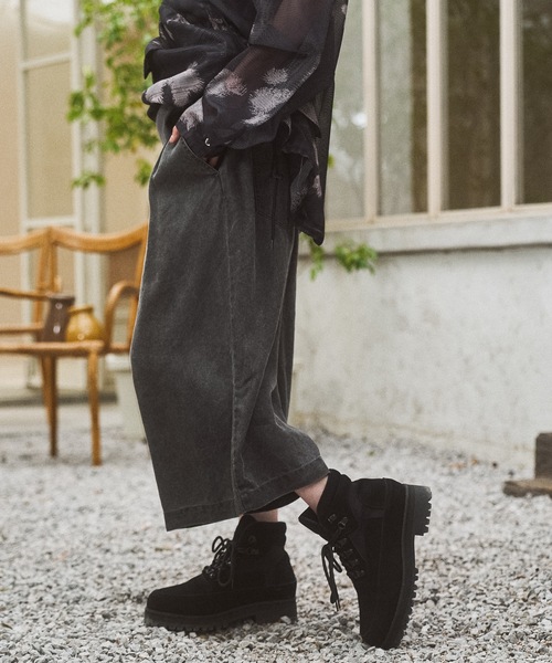 CASPER JOHN(キャスパージョン)の「Lyocell 100 baggy short pants/リヨセル100バギーショートパンツ(その他パンツ・メンズ・グレー/ブラック・X-SMALL/LARGE/MEDIUM/SMALL)」の4枚目の写真