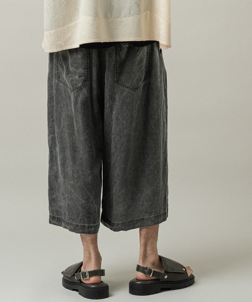 CASPER JOHN(キャスパージョン)の「Lyocell 100 baggy short pants/リヨセル100バギーショートパンツ(その他パンツ・メンズ・グレー/ブラック・X-SMALL/LARGE/MEDIUM/SMALL)」の19枚目の写真