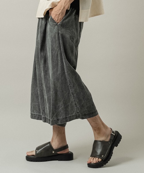 CASPER JOHN(キャスパージョン)の「Lyocell 100 baggy short pants/リヨセル100バギーショートパンツ(その他パンツ・メンズ・グレー/ブラック・X-SMALL/LARGE/MEDIUM/SMALL)」の20枚目の写真