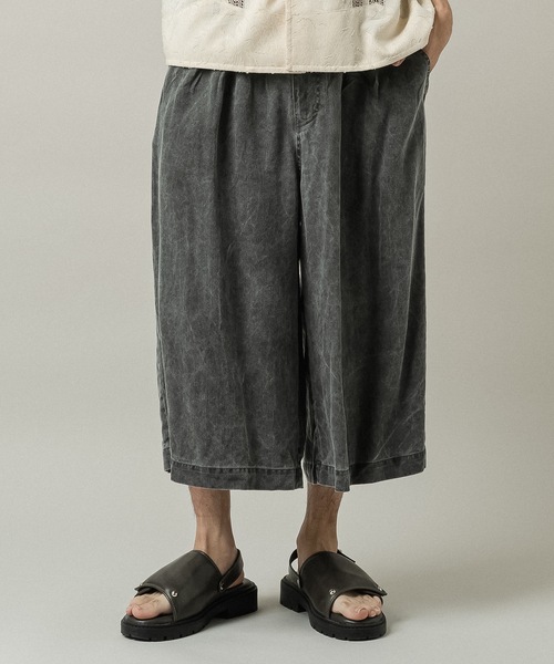 CASPER JOHN(キャスパージョン)の「Lyocell 100 baggy short pants/リヨセル100バギーショートパンツ(その他パンツ・メンズ・グレー/ブラック・X-SMALL/LARGE/MEDIUM/SMALL)」の21枚目の写真