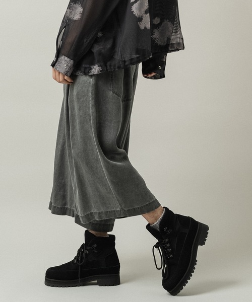 CASPER JOHN(キャスパージョン)の「Lyocell 100 baggy short pants/リヨセル100バギーショートパンツ(その他パンツ・メンズ・グレー/ブラック・X-SMALL/LARGE/MEDIUM/SMALL)」の14枚目の写真