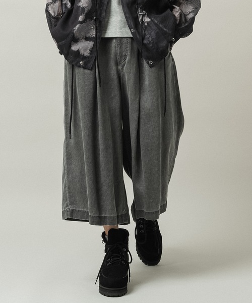 CASPER JOHN(キャスパージョン)の「Lyocell 100 baggy short pants/リヨセル100バギーショートパンツ(その他パンツ・メンズ・グレー/ブラック・X-SMALL/LARGE/MEDIUM/SMALL)」の13枚目の写真