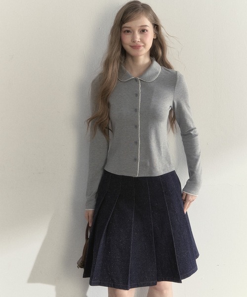 ピーターパンカラー レーストリムトップス SP25a042【SunsetPark