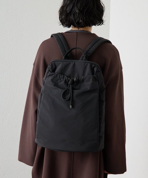 撥水/A4サイズ対応》ドロストリュック（バックパック/リュック）｜ear