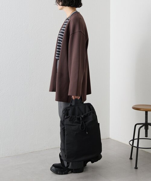 撥水/A4サイズ対応》ドロストリュック（バックパック/リュック）｜ear