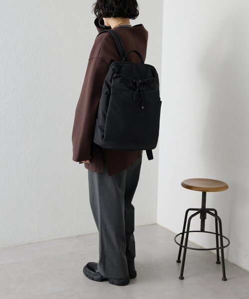 撥水/A4サイズ対応》ドロストリュック（バックパック/リュック）｜ear