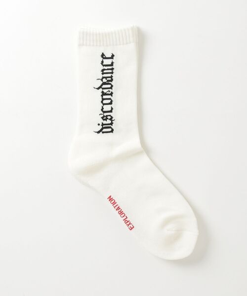 Children of the discordance（チルドレン オブ ザ ディスコ-ダンス）の「Children of the discordance / SOCKS DISCORDANCE / COTDAC-832（ソックス/靴下・メンズ・ホワイト/レッド/ブラック・ONESIZE）」の4枚目の写真