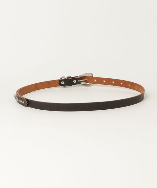 FUNALIVE（ファンアライブ）の「茶芯レザー スタッズナローベルト（ベルト・メンズ・ブラック・FREE）」の14枚目の写真