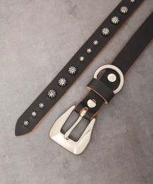 FUNALIVE | 茶芯レザー スタッズナローベルト(ベルト)