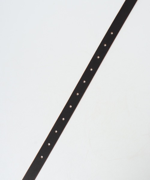 FUNALIVE（ファンアライブ）の「茶芯レザー スタッズナローベルト（ベルト・メンズ・ブラック・FREE）」の4枚目の写真