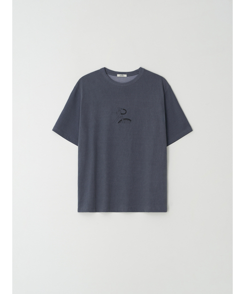 RMRN(アルエームアルエヌ)の「BICYLE PIGMENT T-SHIRT(Tシャツ/カットソー・レディース・ネイビー/チャコール・FREE)」の4枚目の写真