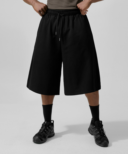 DRIX(ドリックス)の「マキシワイドスウェットバミューダショーツ_ブラック(その他パンツ・メンズ・その他・LARGE/X-LARGE)」の9枚目の写真