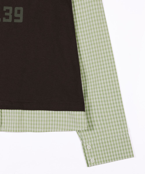kaifai(カイファイ)の「チェックレイヤードロングスリーブ(ブラウン)K25ZB165(Tシャツ/カットソー・レディース・その他・MEDIUM/LARGE)」の5枚目の写真