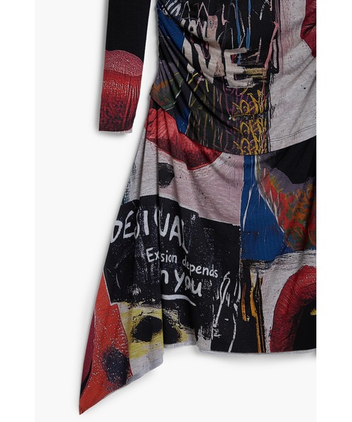Desigual(デシグアル)の「アートコラージュ ニットワンピース(ワンピース・レディース・ブラック・M/XL/XS/S/L)」の3枚目の写真