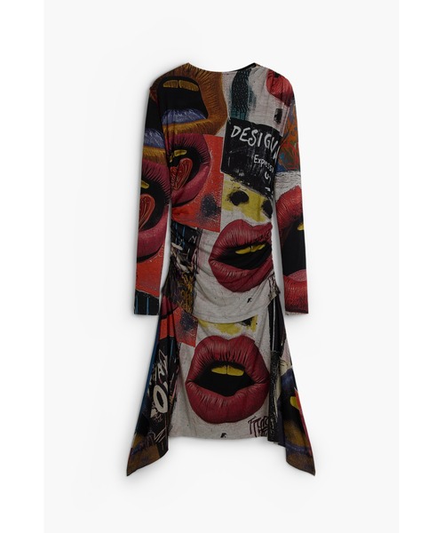 Desigual(デシグアル)の「アートコラージュ ニットワンピース(ワンピース・レディース・ブラック・M/XL/XS/S/L)」の2枚目の写真