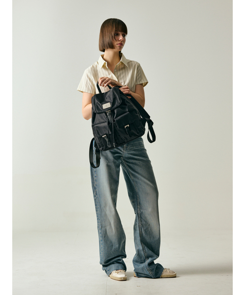 Salad bowls（サラダボール）の「SYMBOL NYLON BACKPACK [BLACK]（バックパック/リュック・レディース・ブラック・FREE）」の19枚目の写真