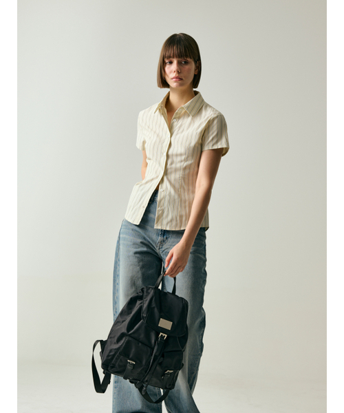 Salad bowls（サラダボール）の「SYMBOL NYLON BACKPACK [BLACK]（バックパック/リュック・レディース・ブラック・FREE）」の8枚目の写真