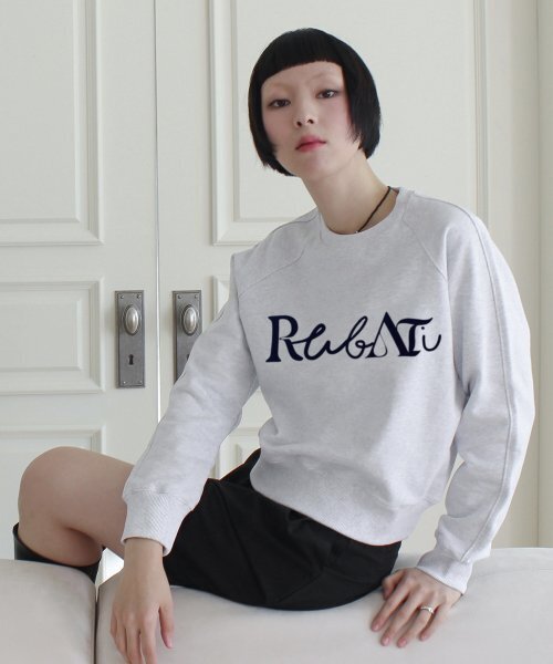 RUBATI(ルバティ)の「Lettering Logo Sweatshirt (ICE MELANGE)(スウェット・レディース・その他・size2/size1)」の2枚目の写真