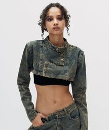 SETSETSET（セットセットセット）の「CROSSOVER DENIM BIKER JACKET（デニムジャケット）」