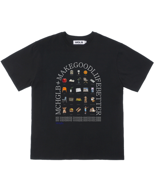 MATCHGLOBE(マッチグローブ)の「デイリーフェイバリットオーバーサイズTシャツ(ブラック)(Tシャツ/カットソー・レディース・その他・FREE)」の4枚目の写真
