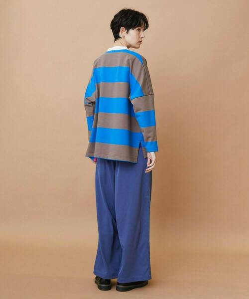 FRAPBOIS(フラボア)の「クルーボーダー カットソー(Tシャツ/カットソー・レディース・ブラック/ブルー・1/2)」の17枚目の写真