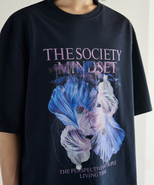 ROTEMBER（ローテンバー）の「スチールライフフラワーハーフTシャツ[NAVY]（Tシャツ/カットソー・メンズ・その他・LARGE/X-LARGE）」の3枚目の写真